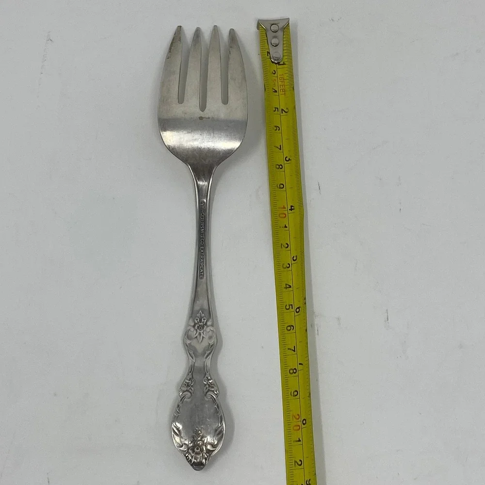 Silver Plated 1959 Rogers Grand Elegance Southern Manor Cold Meat Serving Fork